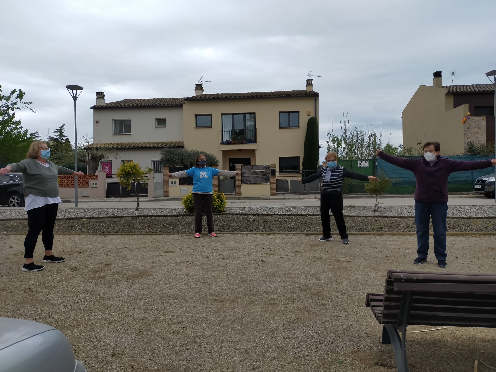 Sessió d'exercici físic a Borrassà