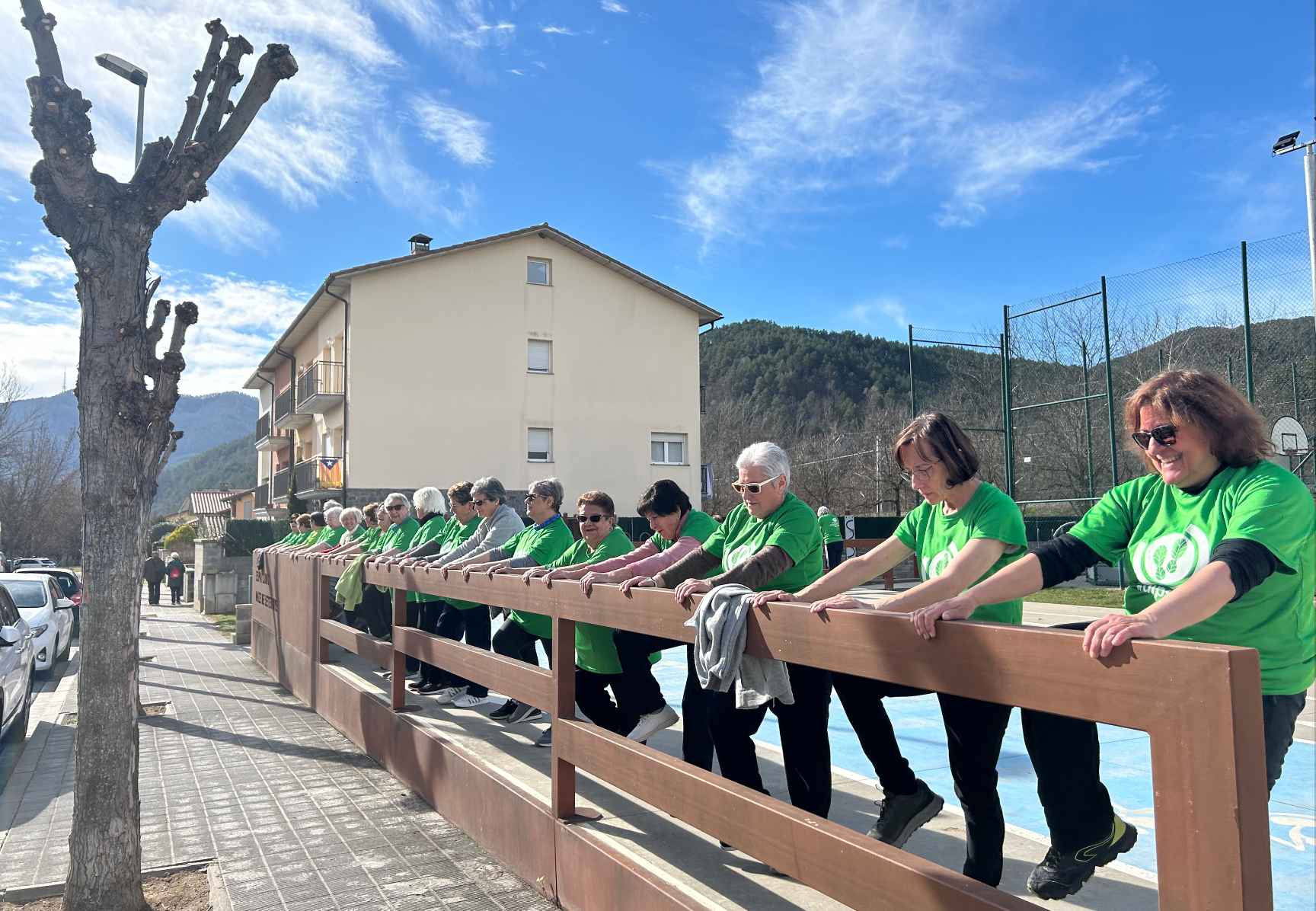 Exercici físic a l'aire lliure a Campdevànol