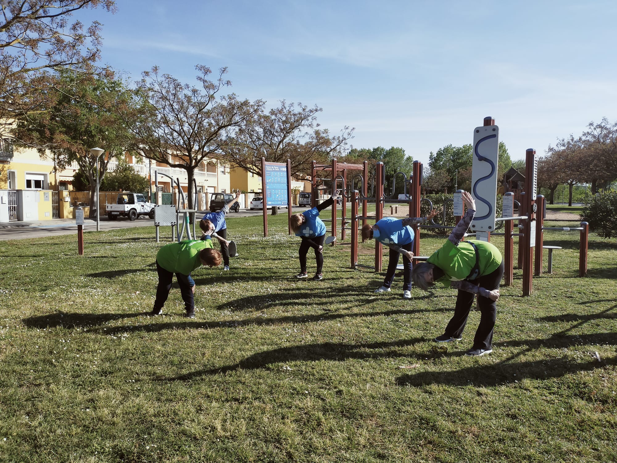 Sessió d'exercici físic a Castelló d'Empúries