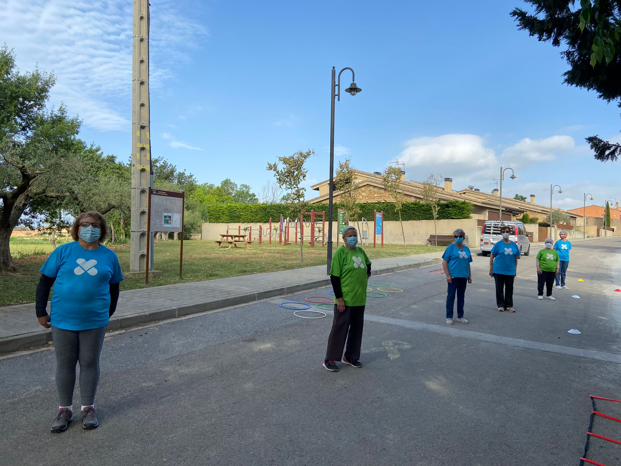 Sessió d'exercici físic a El Far d'Empordà