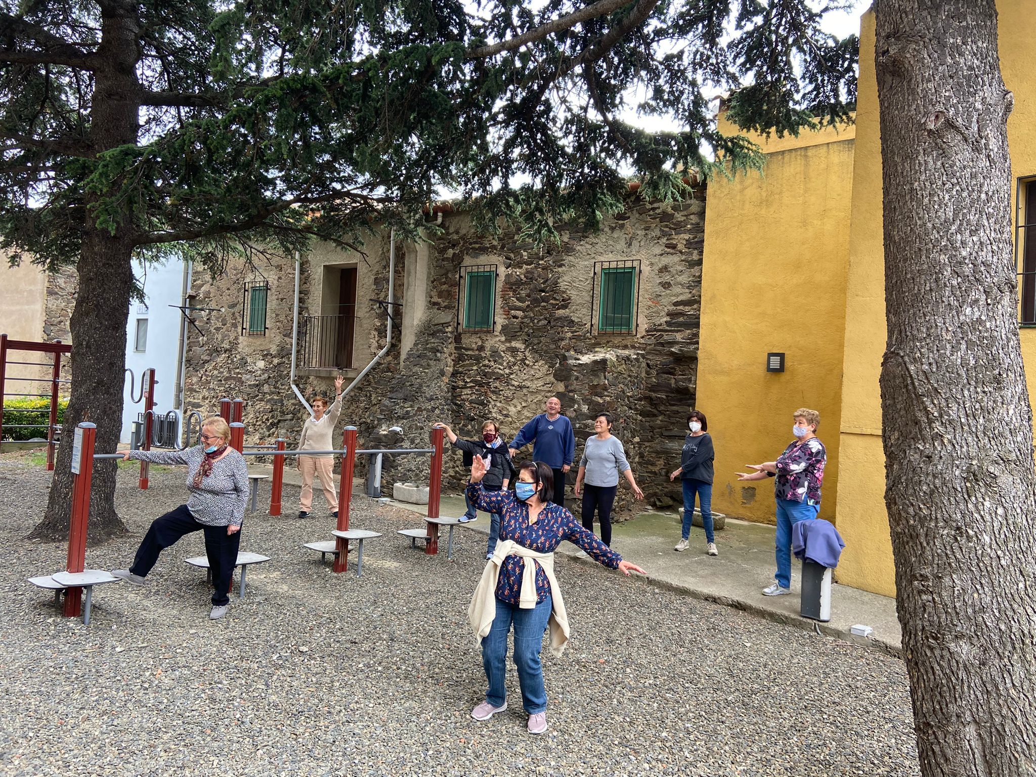 Sessió d'exercici físic a Espolla