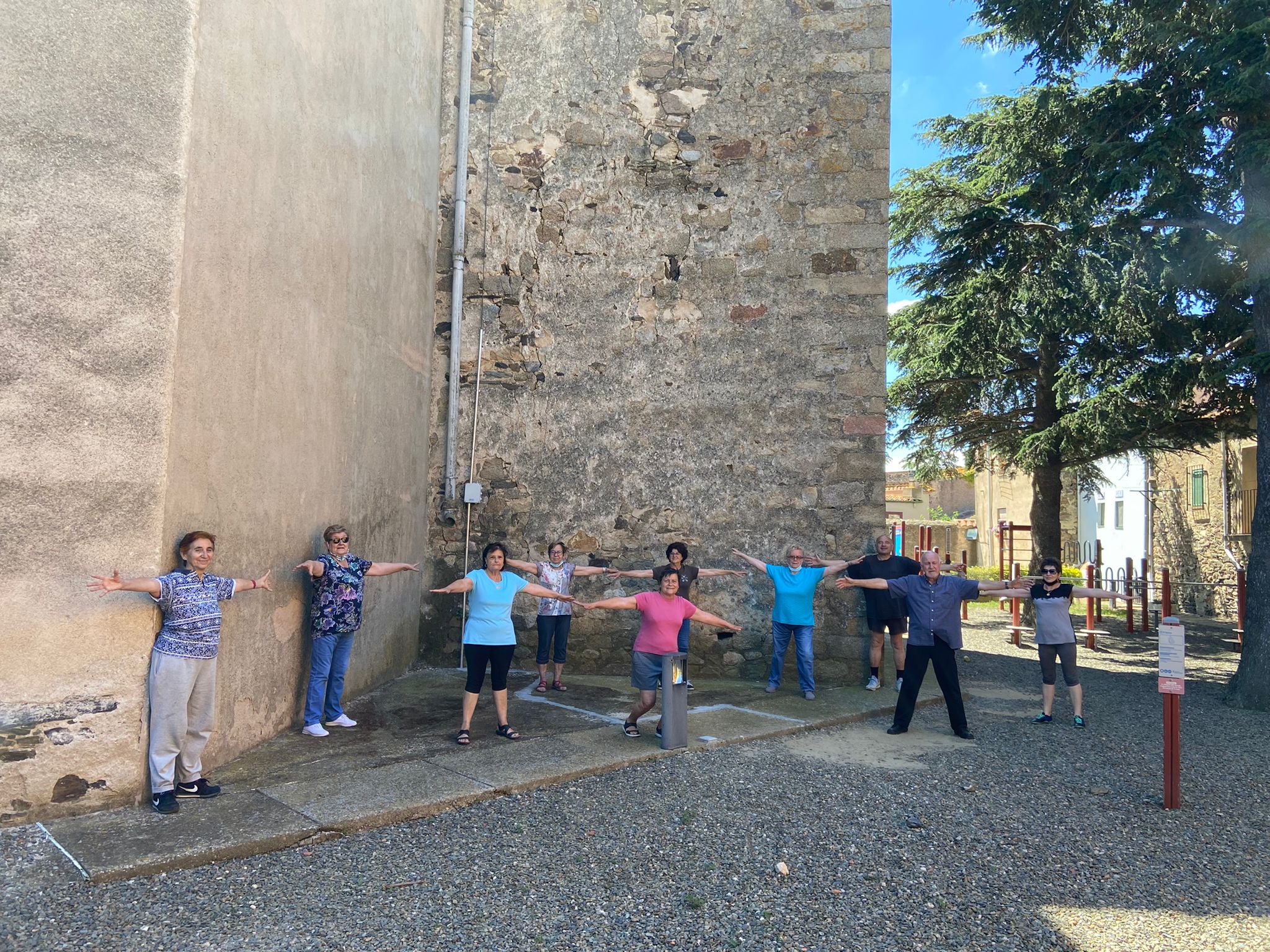 Sessió d'exercici físic a Espolla
