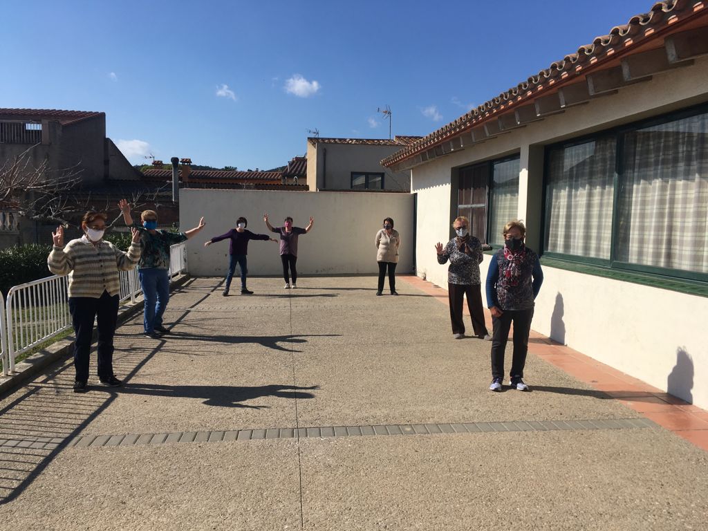 Sessió d'exercici físic a Espolla