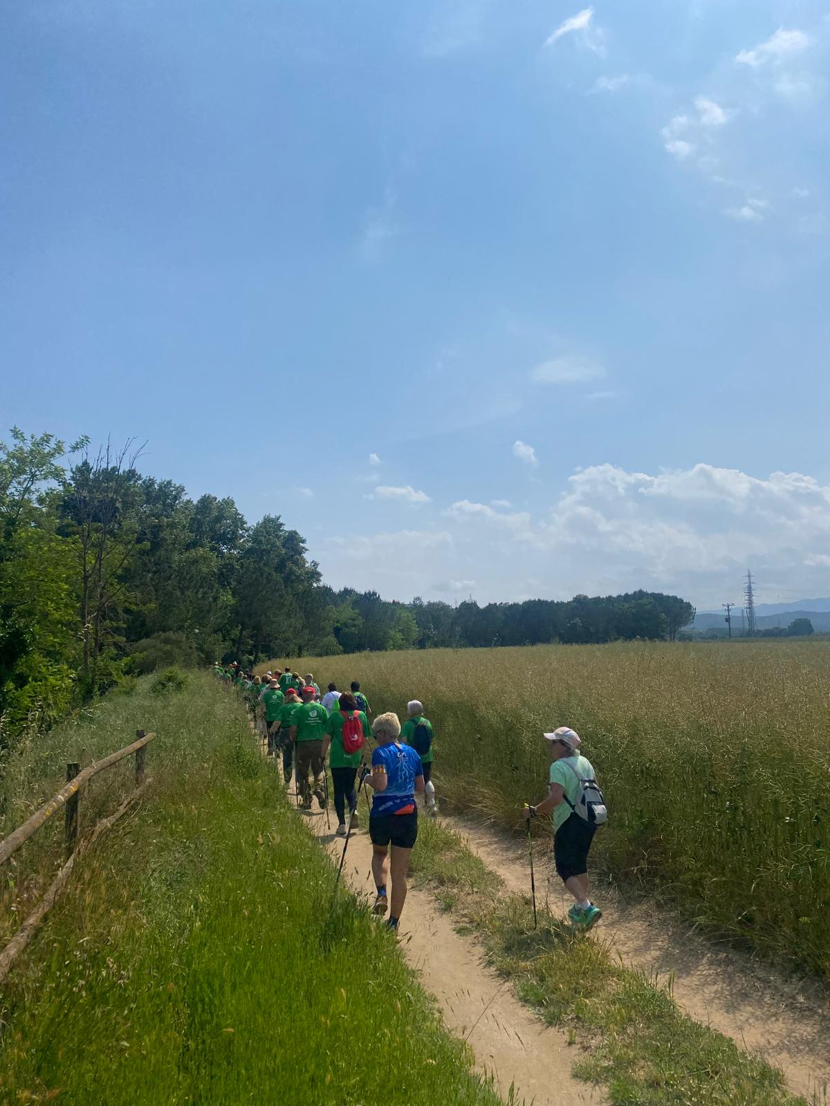 Marxa nòrdica per l'entorn del  riu Ter