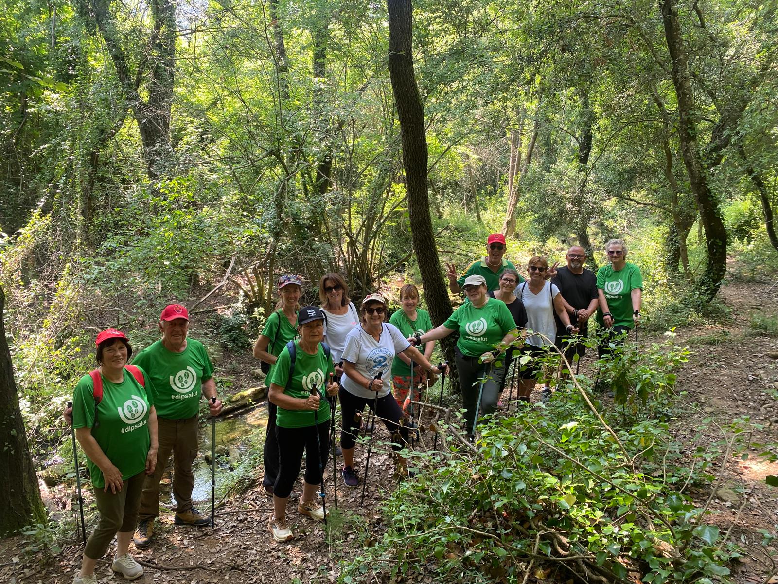 Foto de grup a l'itinerari de la Riera de Canet (estiu)
