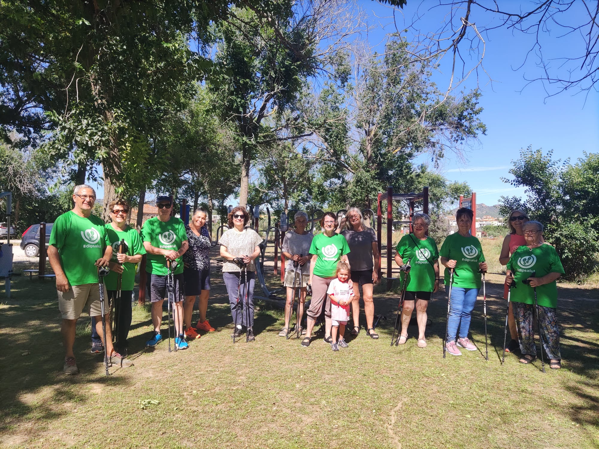 Sessió d'exercici físic a Garriguella