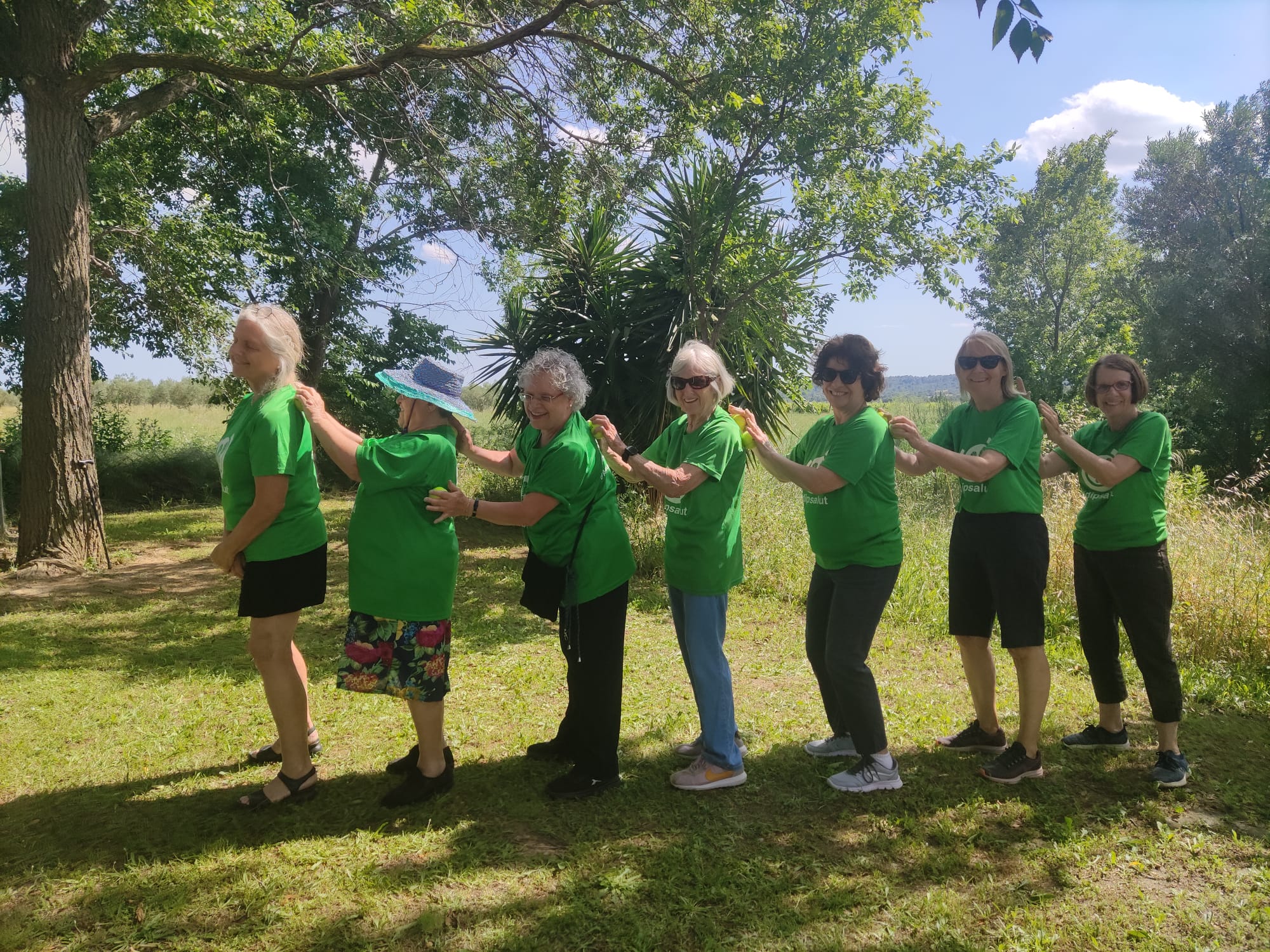 Sessió d'exercici físic a Garriguella