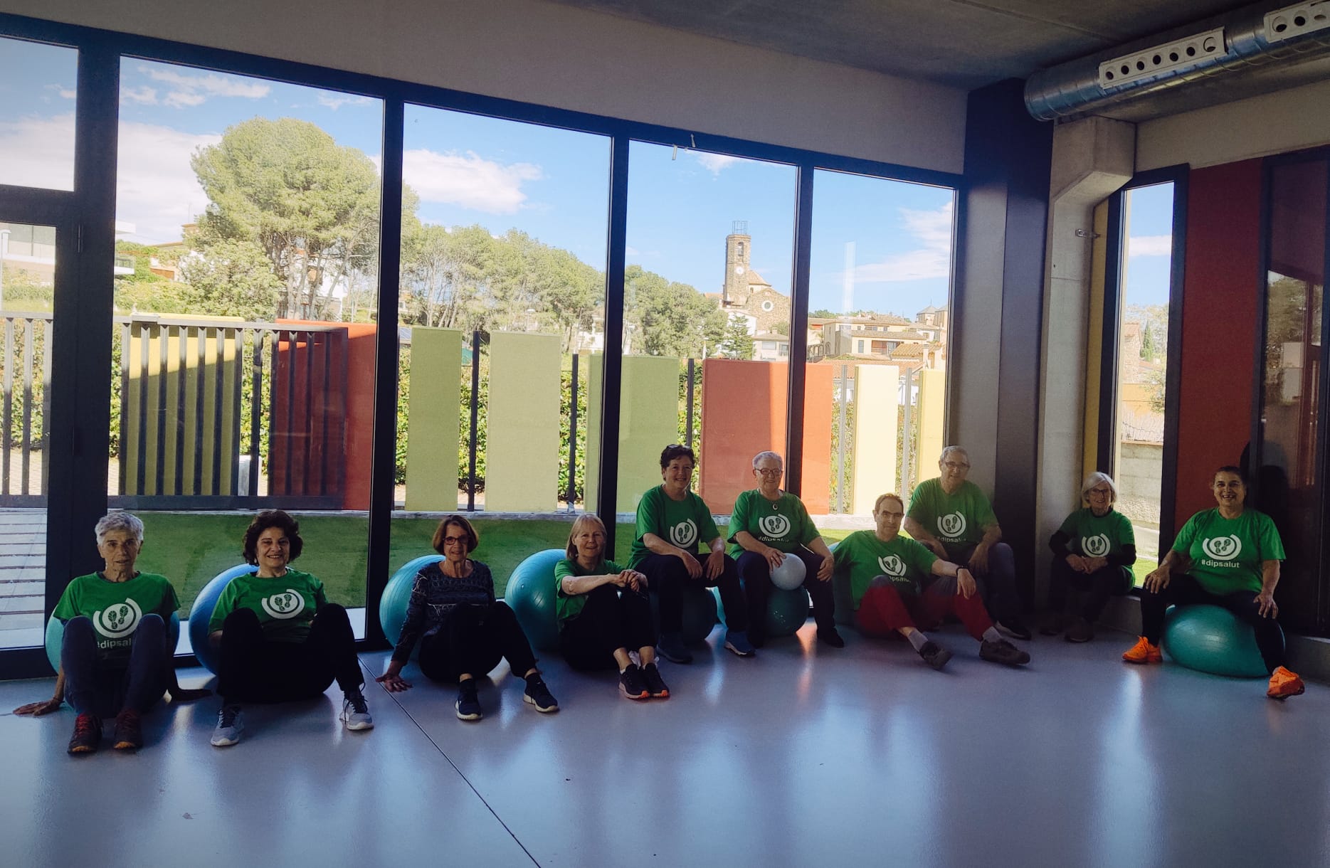 Sessió d'exercici físic a Garriguella