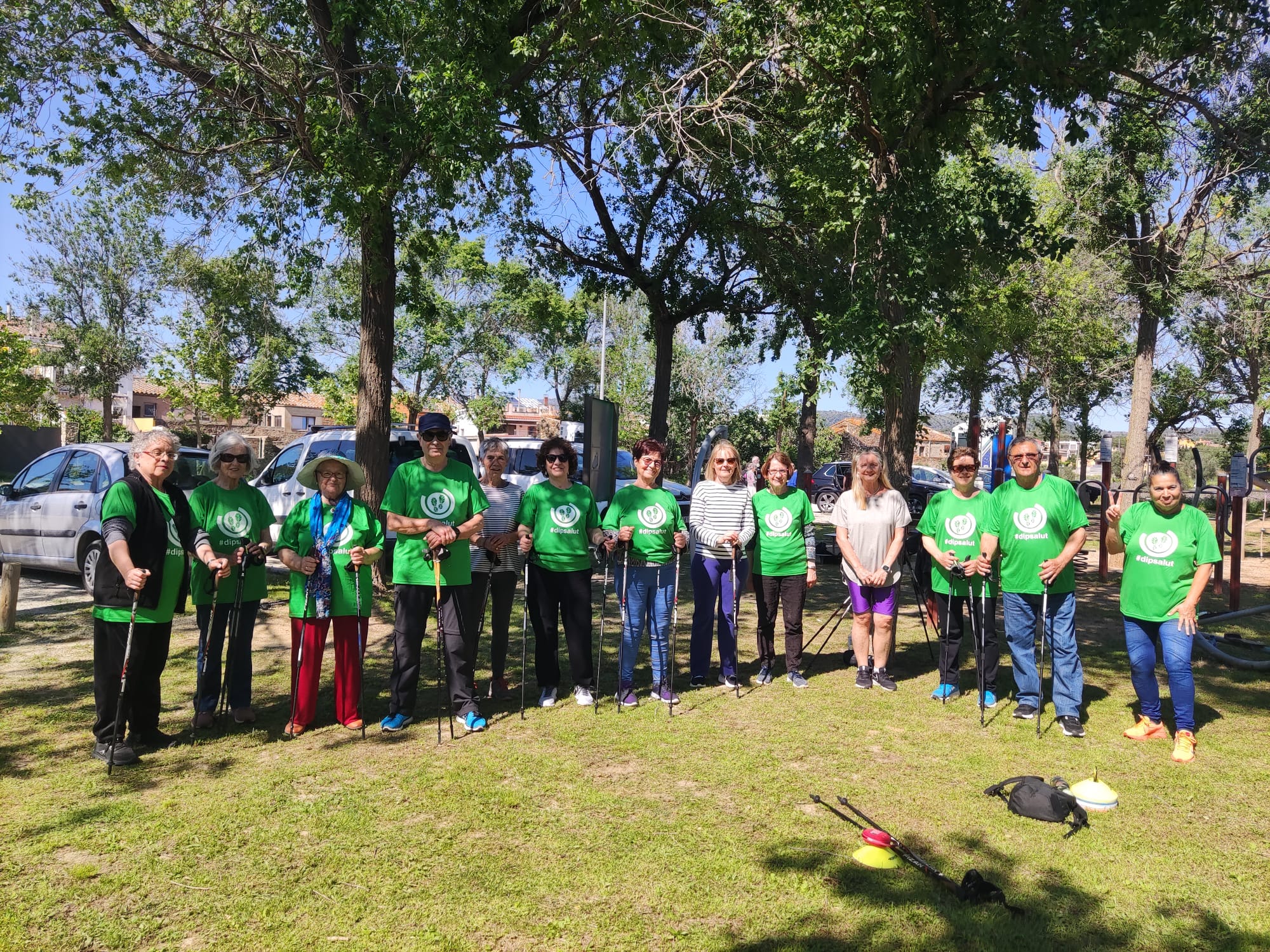 Sessió d'exercici físic a Garriguella