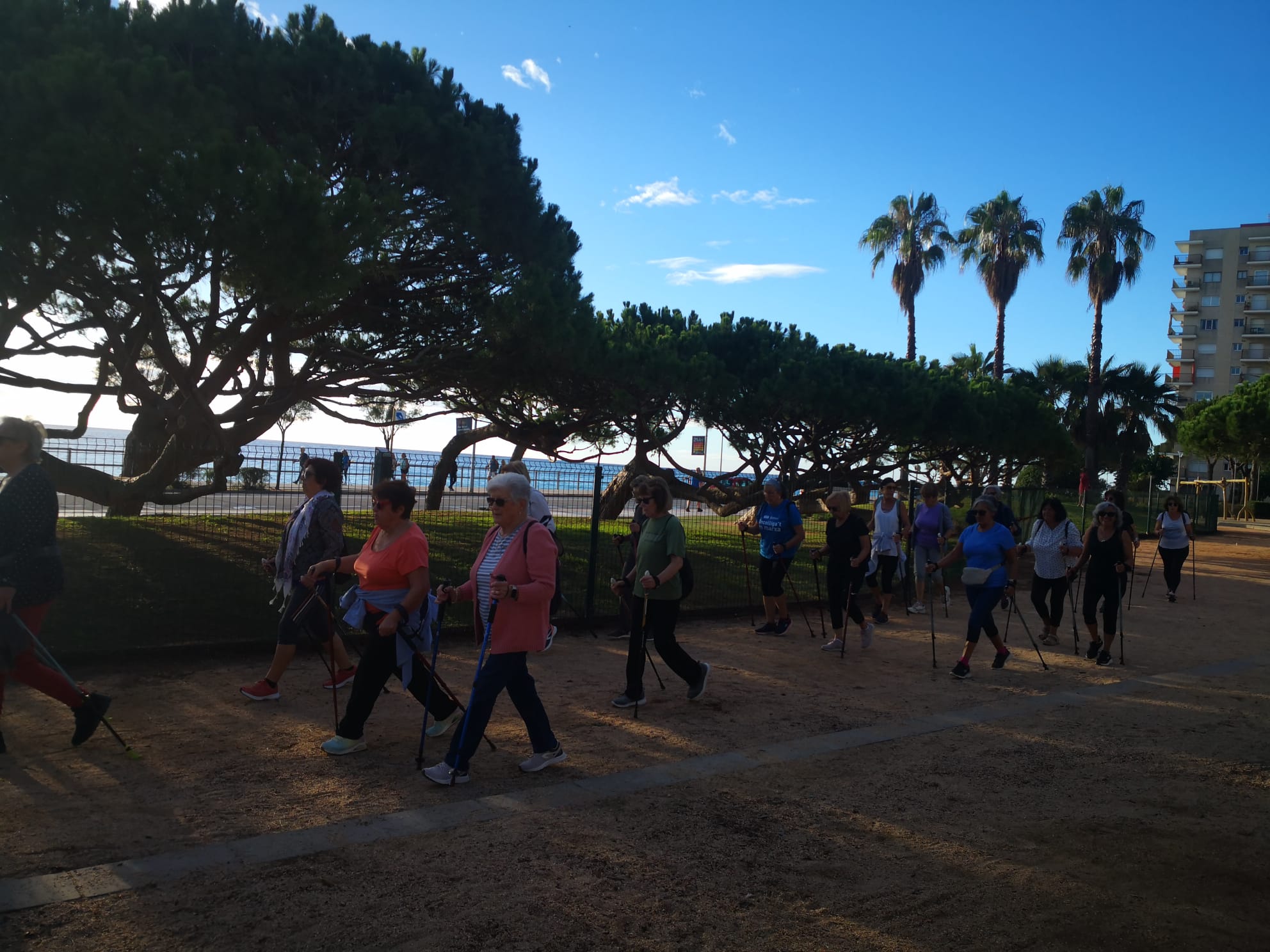 Marxa nòrdica a Blanes
