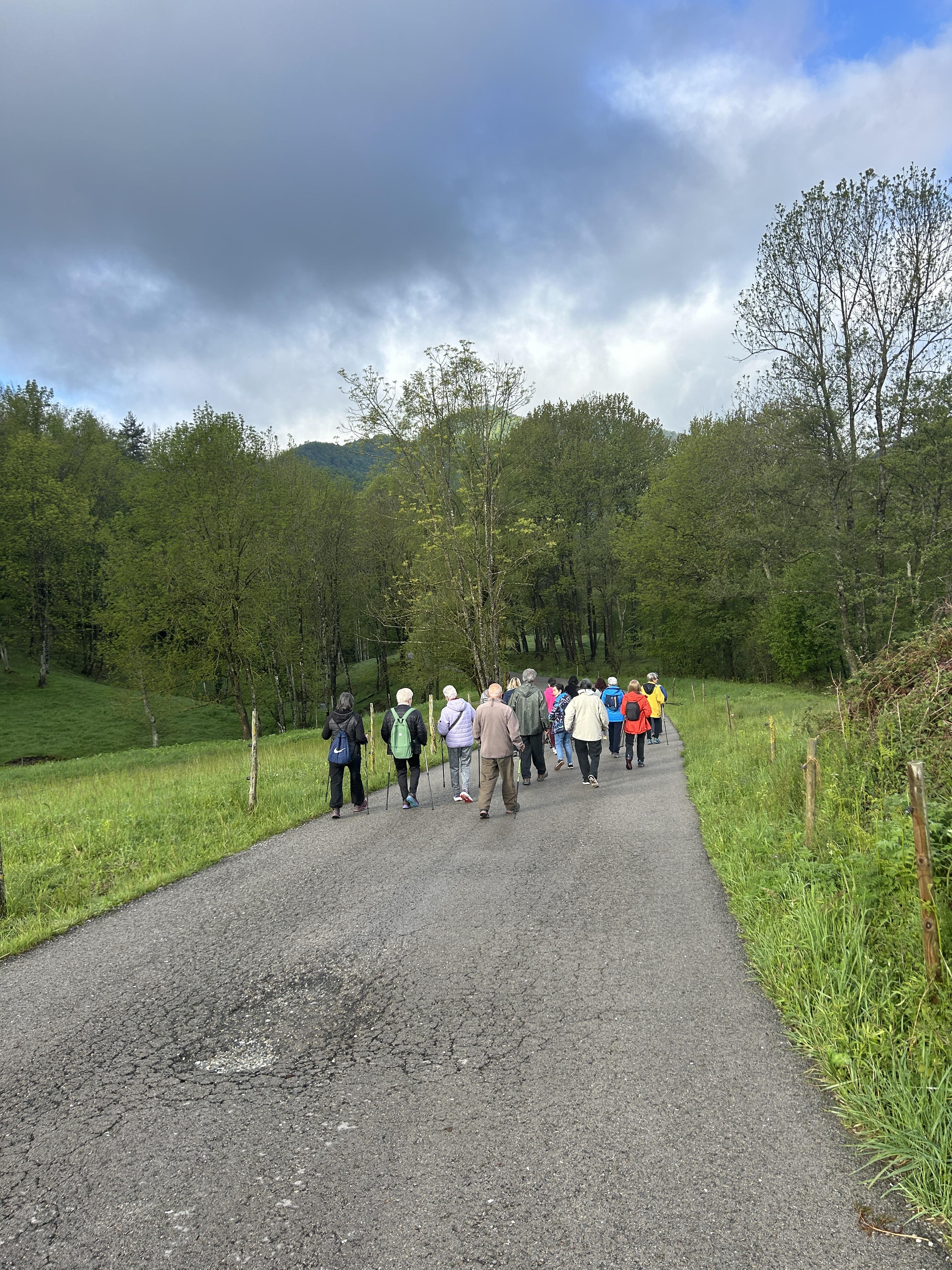 Excursió utilitzant la tècnica de la marxa nòrdica