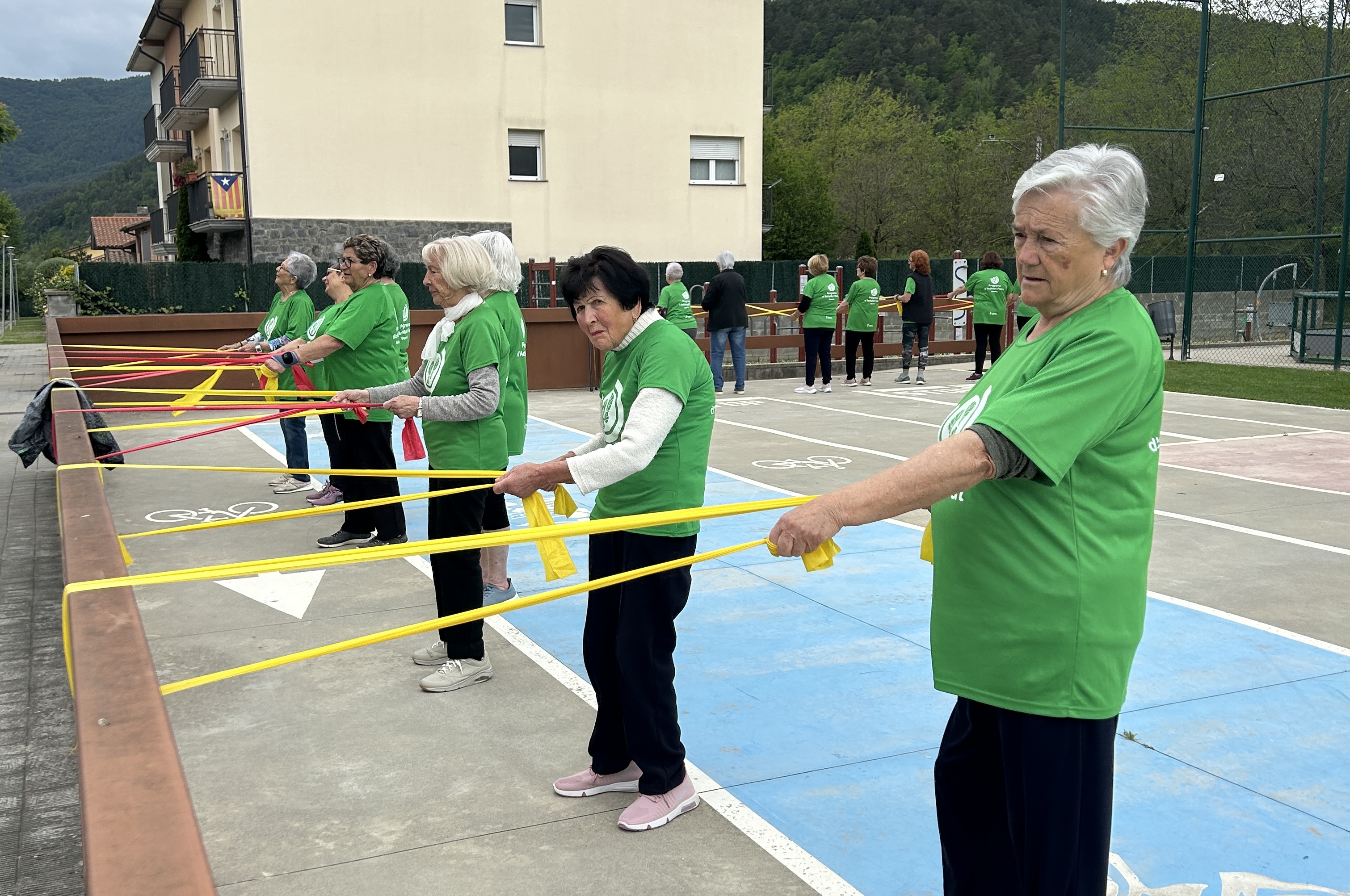 Sessions d'exercicí físic amb goma