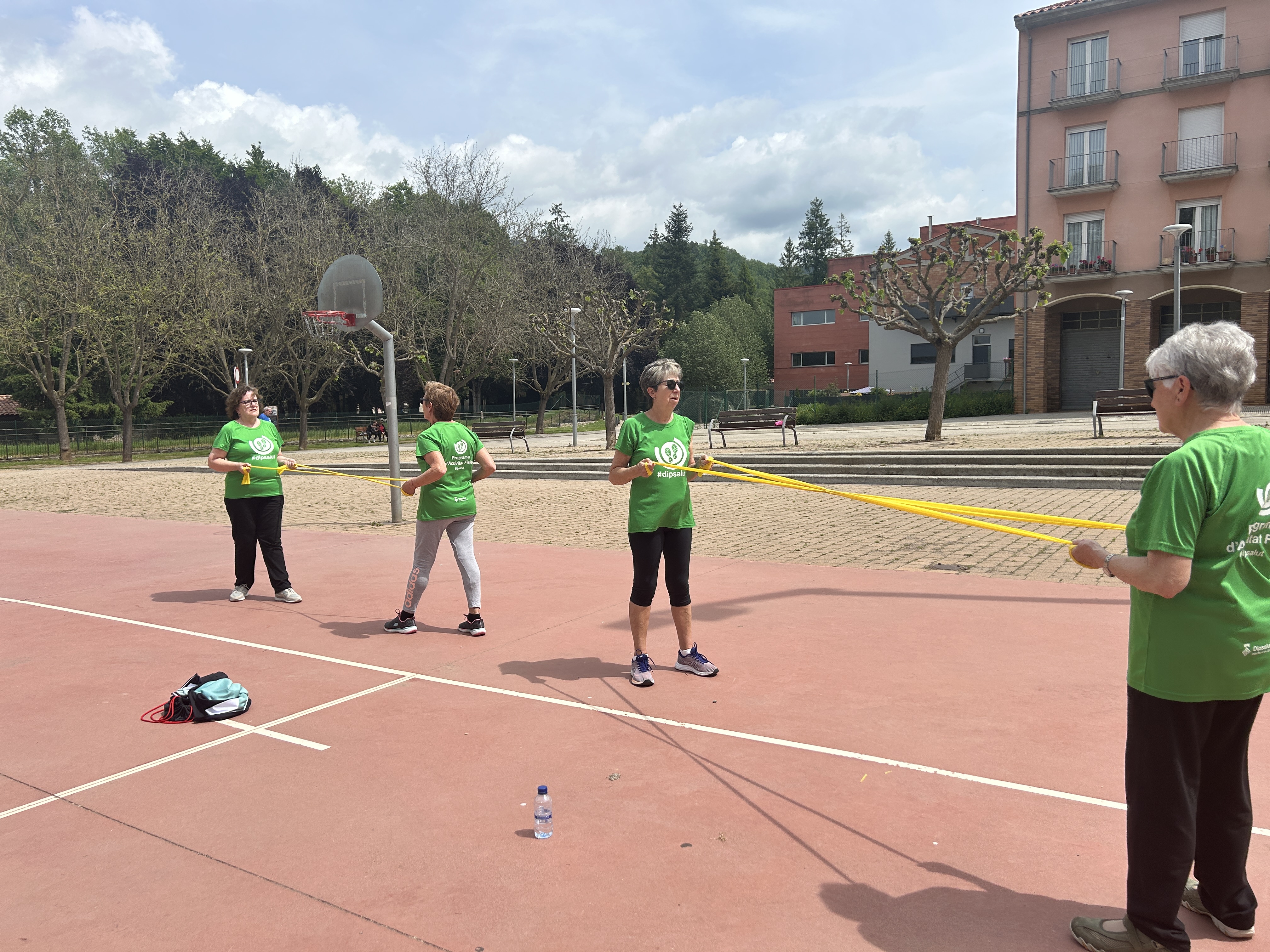 Exercici físic amb gomes elàstiques