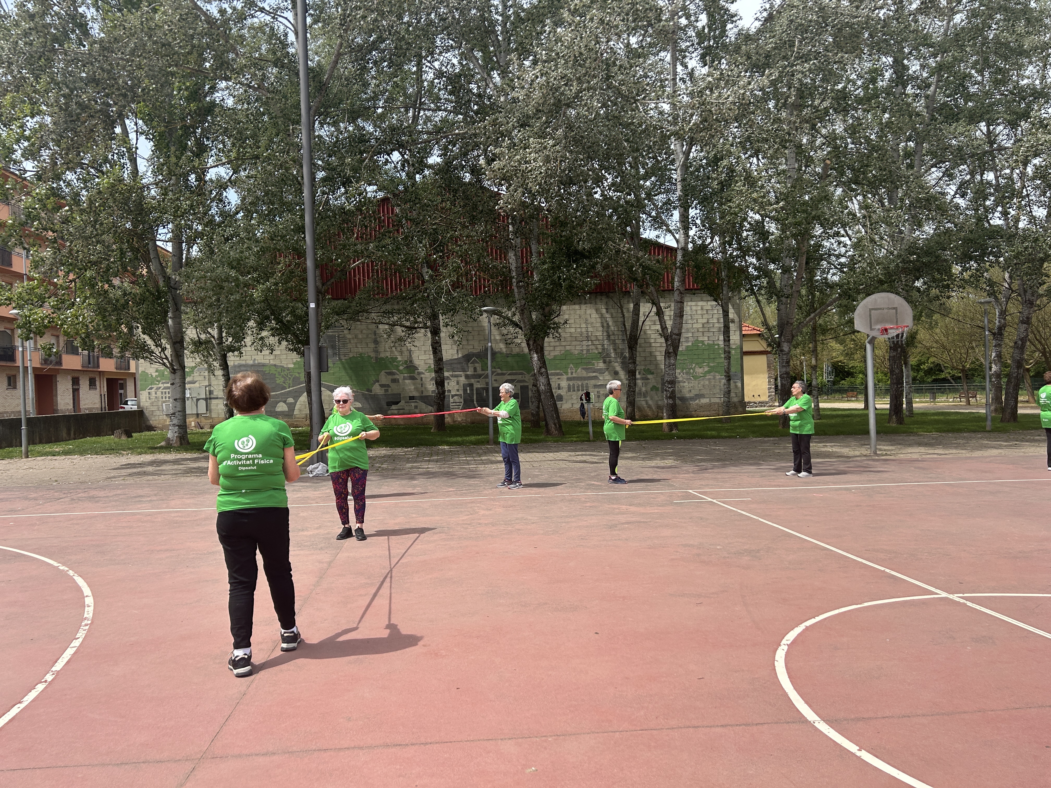 Exercici físic amb gomes elàstiques