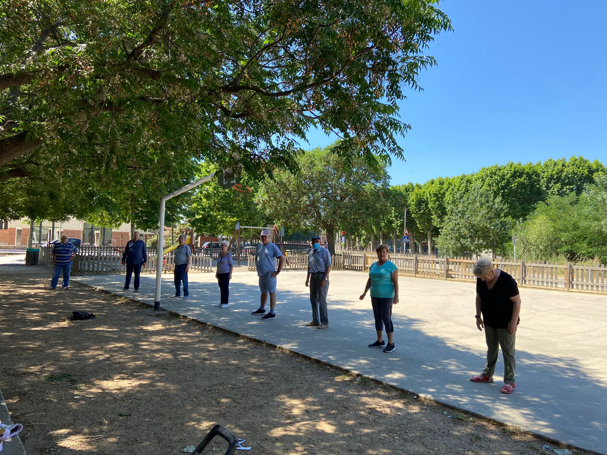 Sessió d'exercici físic a La Bisbal d'Empordà