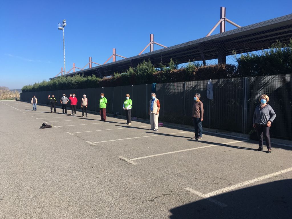 Sessió d'exercici físic a La Bisbal d'Empordà