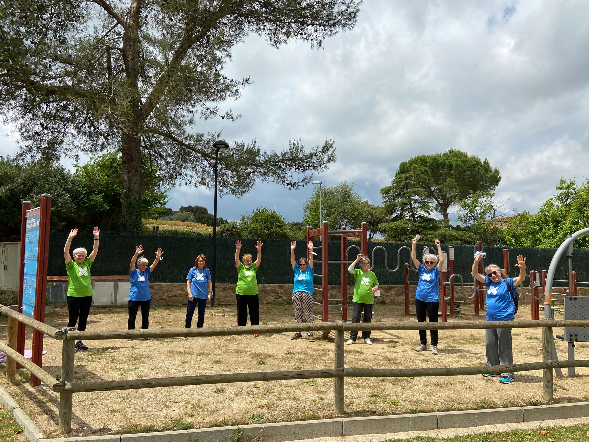 Sessió d'exercici físic a La Pera