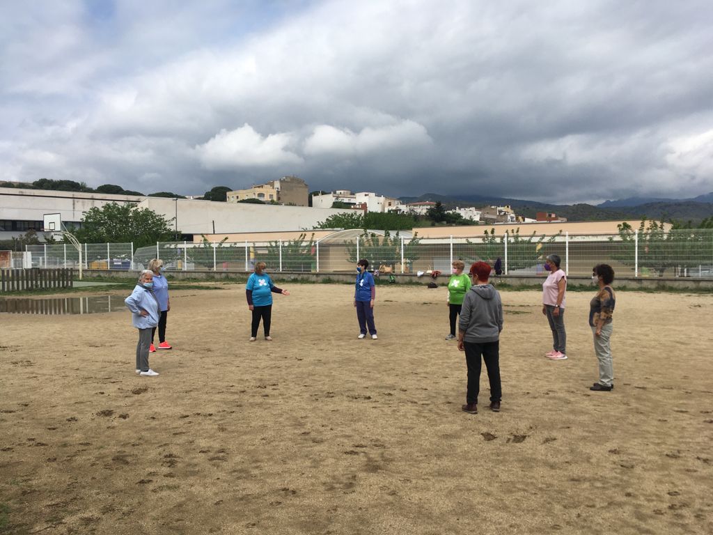 Sessió d'activitat físic a Llançà