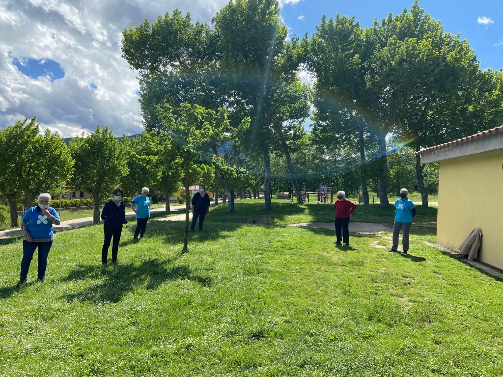 Sessió d'exercici físic a Maçanet de Cabrenys