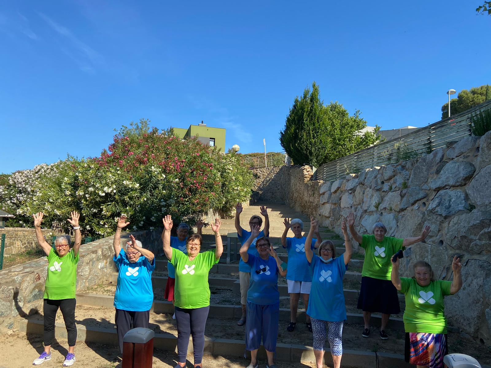 Sessió d'exercici físic a Palau-Saverdera