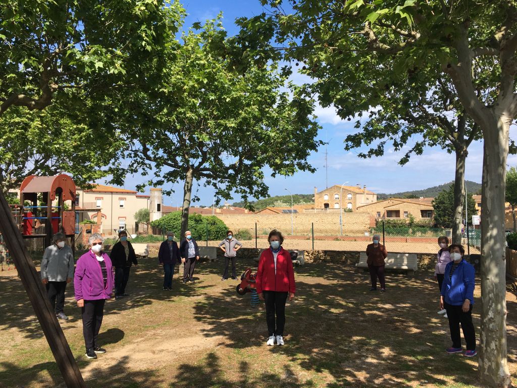 Sessió d'exercici físic a Pals