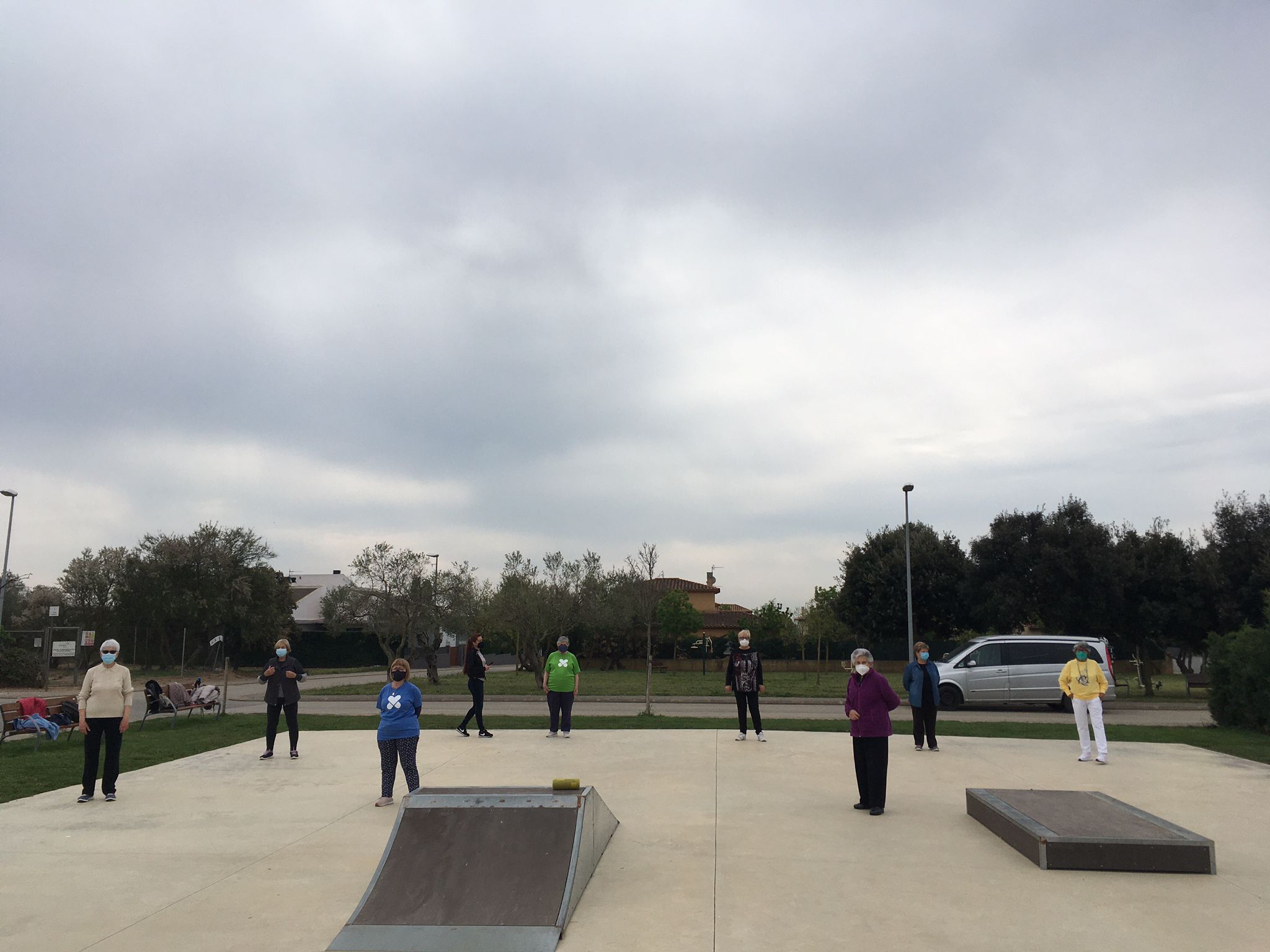Sessió d'exercici físic a Peralada