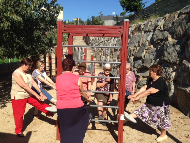 Sessió d'exercici físic a Palau-Saverdera