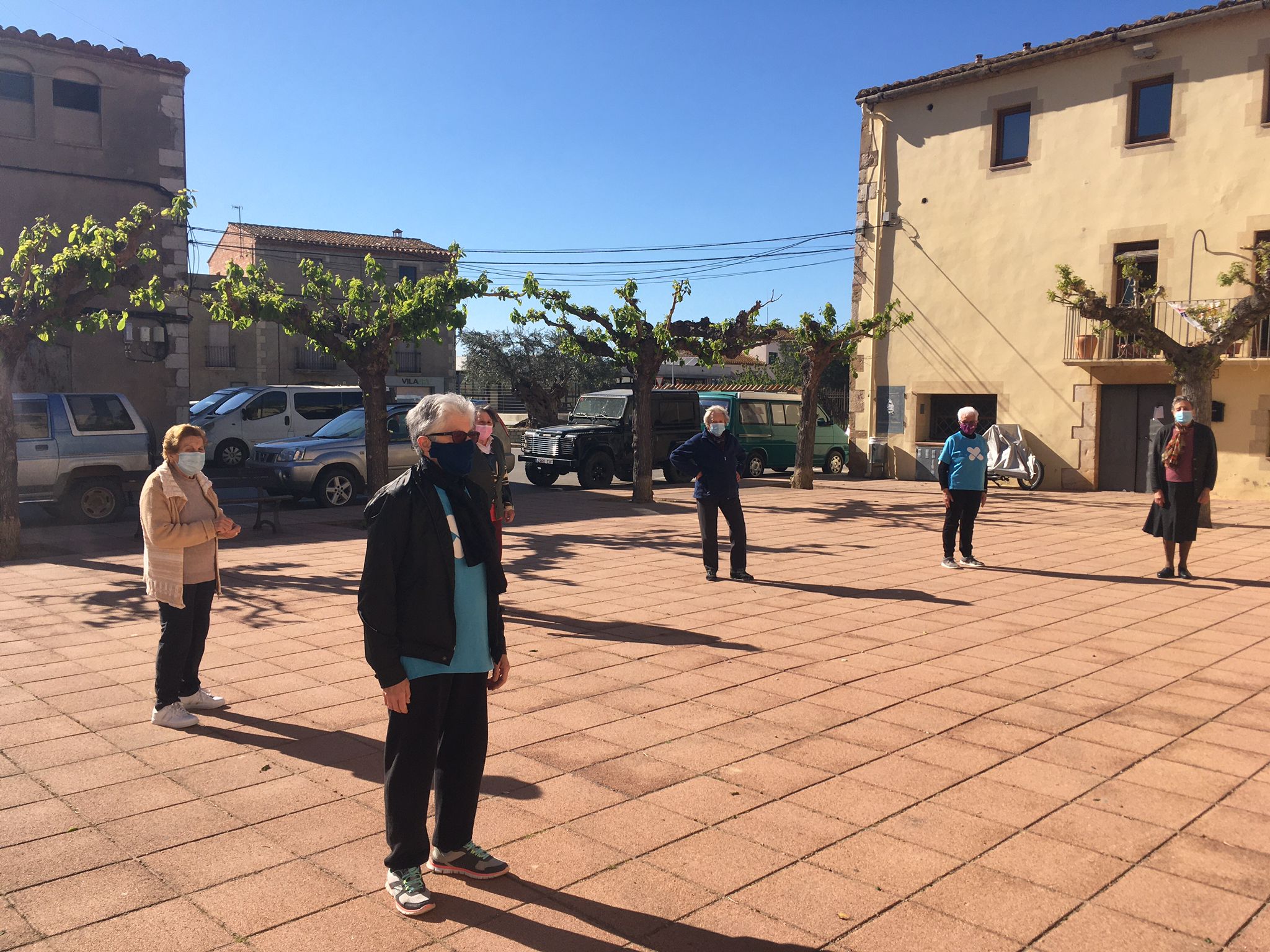 Sessió d'activitat físic a Viladamat