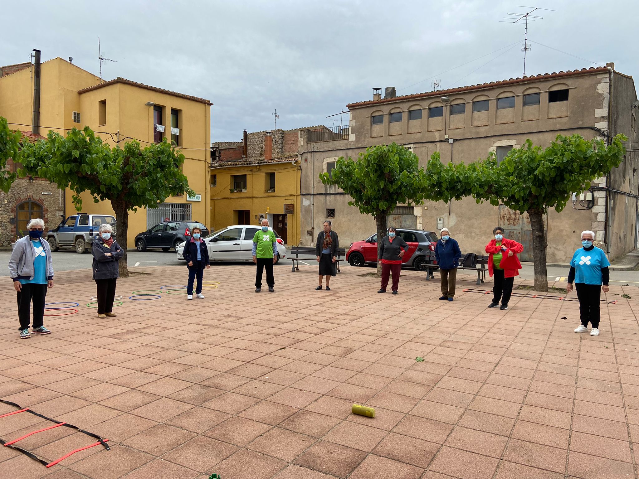 Sessió d'activitat físic a Viladamat