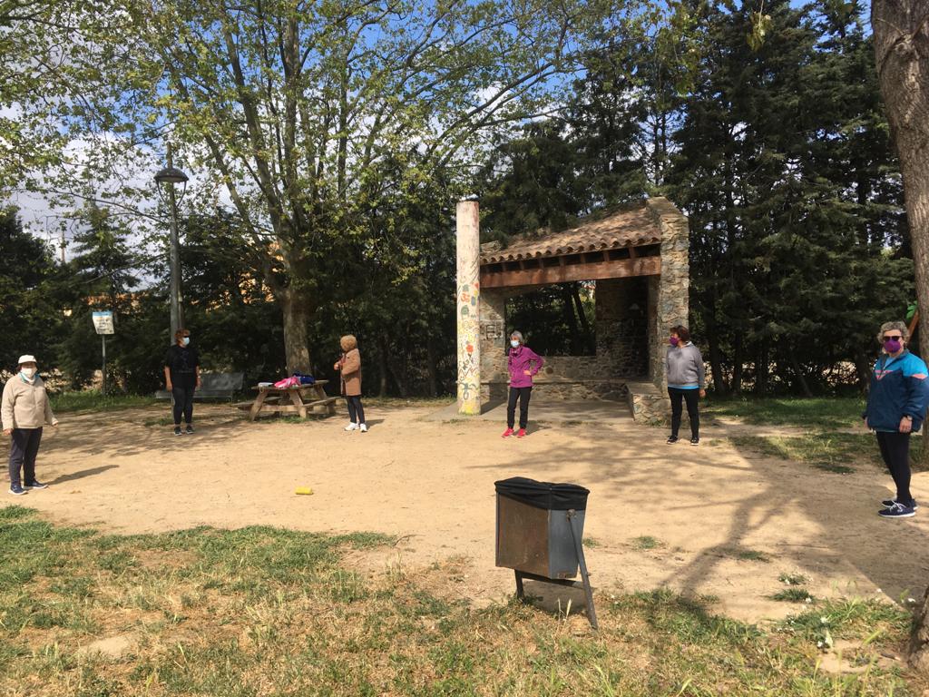 Sessió d'exercici físic a Vilajuïga