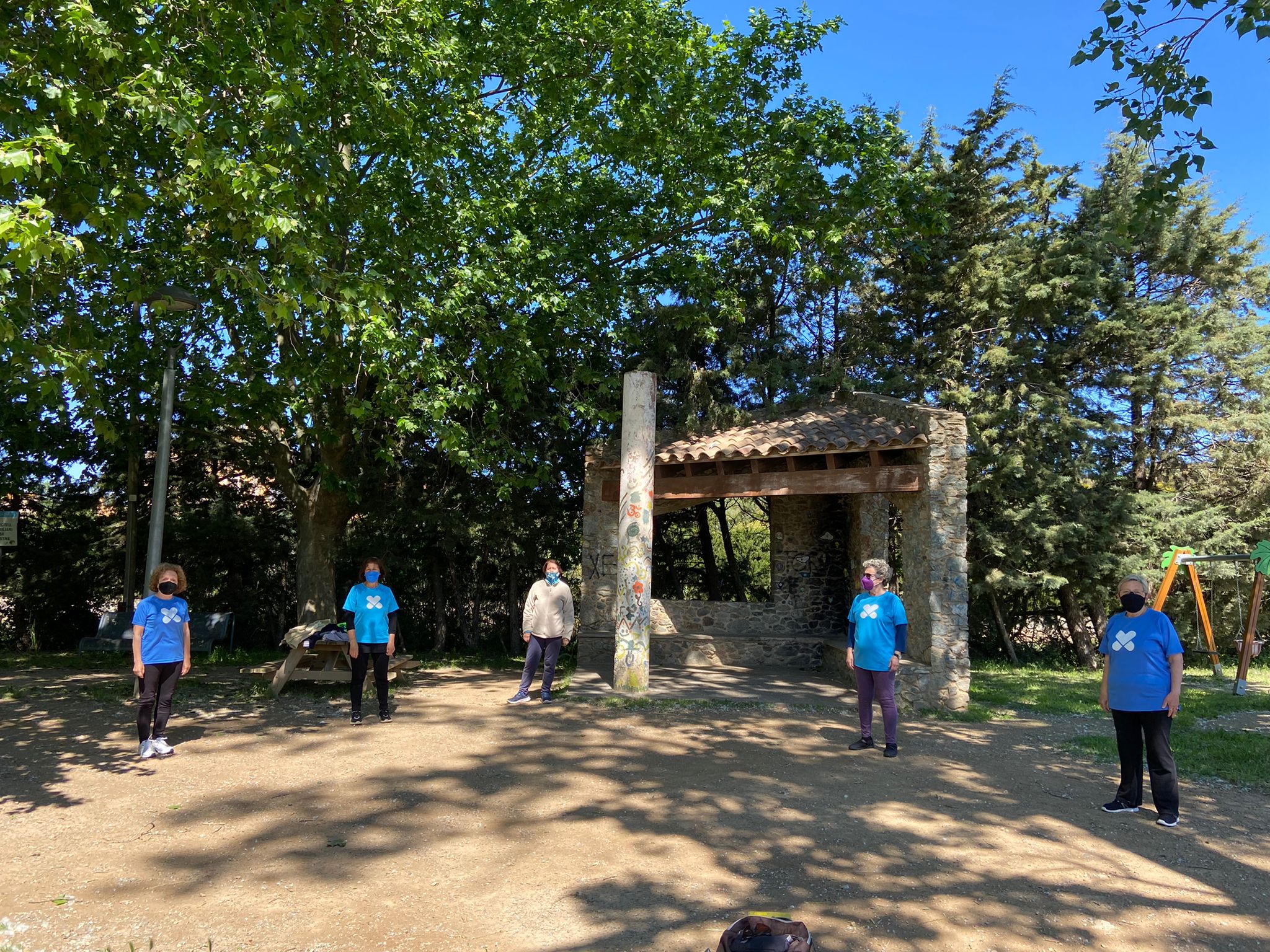 Sessió d'exercici físic a Vilajuïga