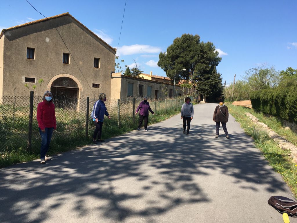 Sessió d'exercici físic a Vilajuïga