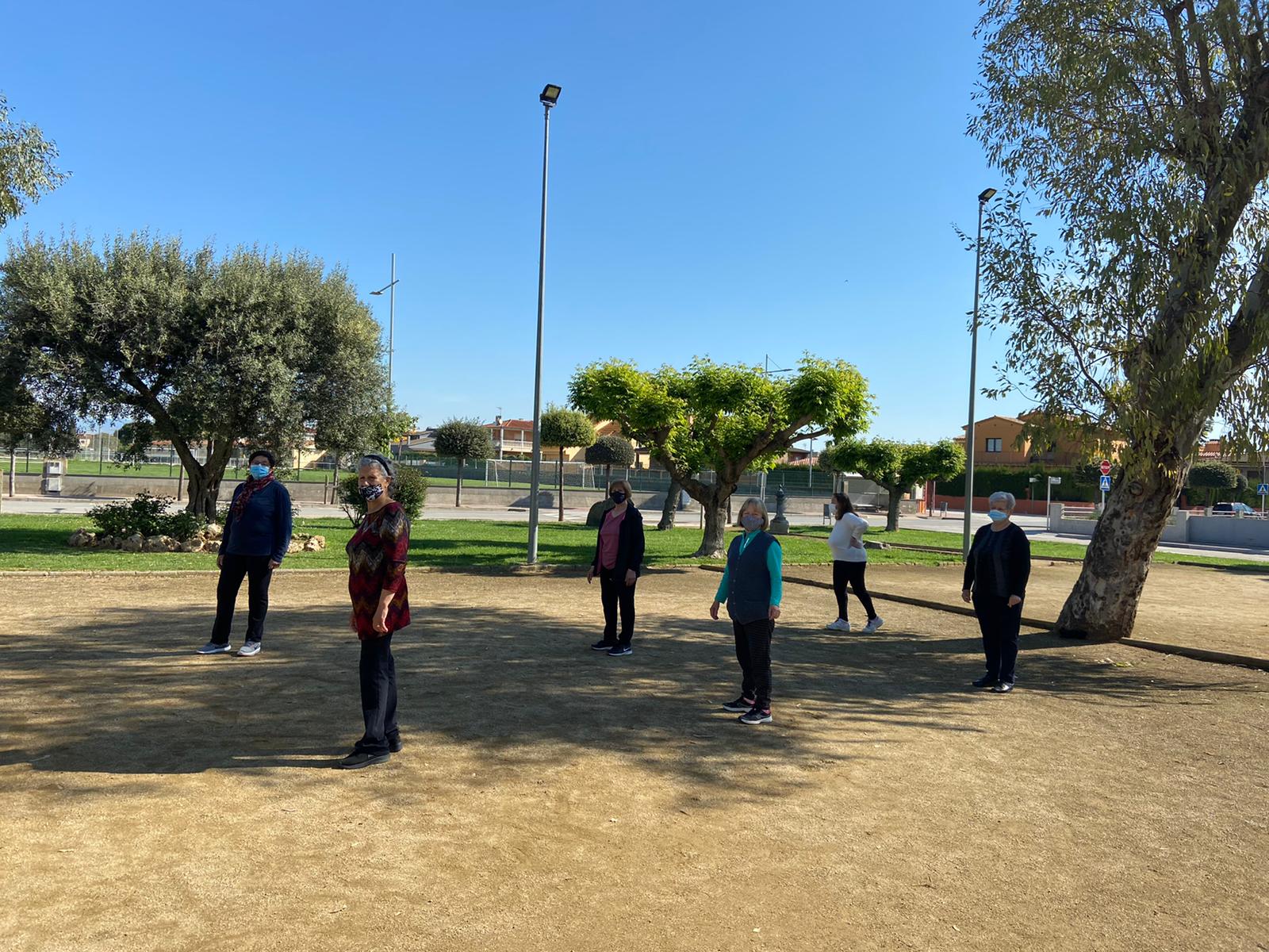 Sessió d'exercici físic a Vilamalla