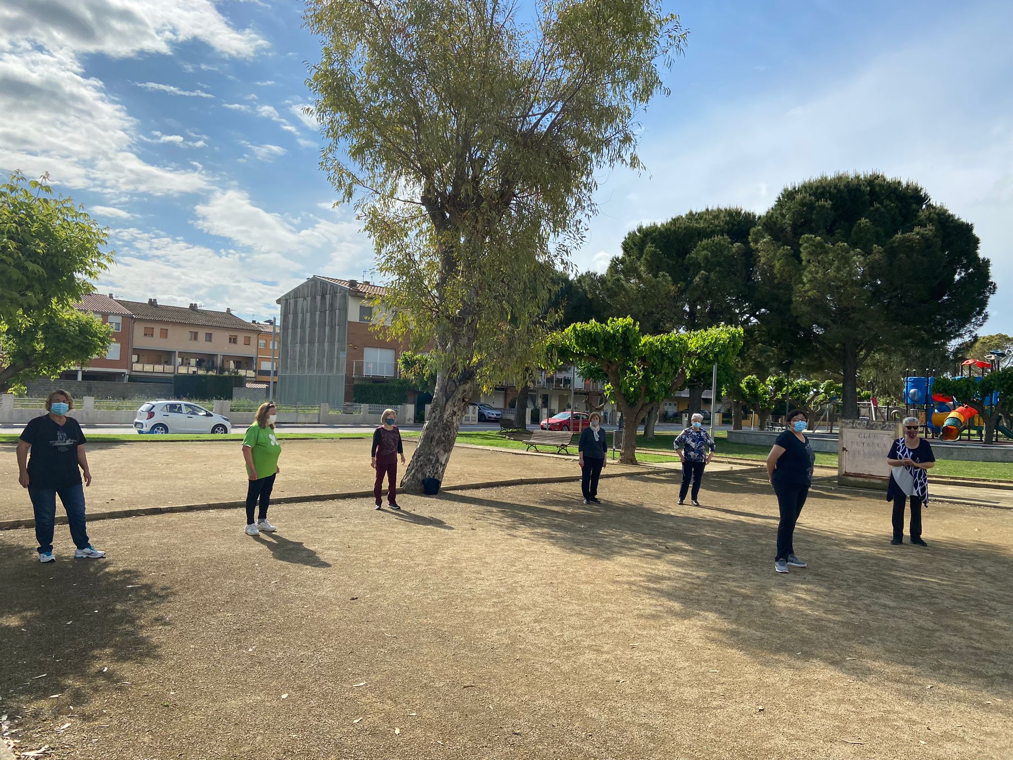 Sessió d'exercici físic a Vilamalla