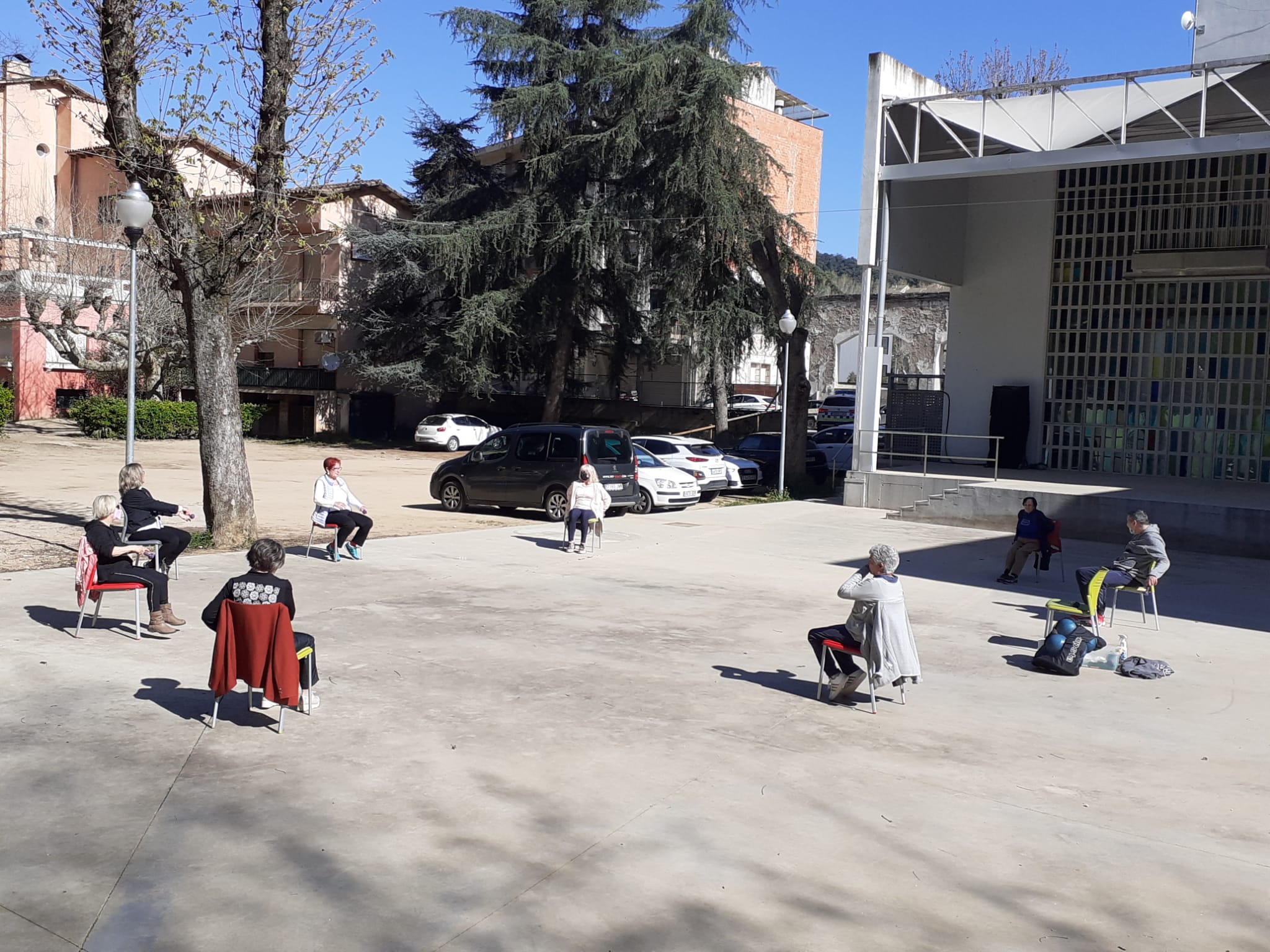 Sessió d'exercici físic a Arbúcies